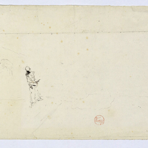 image for: Marià Fortuny - Estudi per al quadre «L&#039;escorxador de Portici» - Cap a 1874
