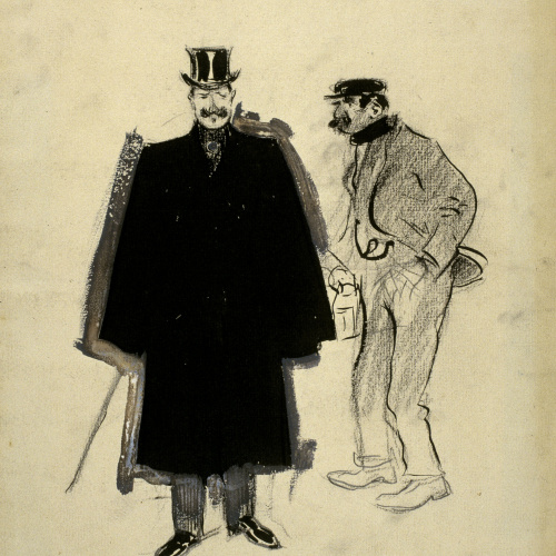 image for: Ramon Casas - El veí i el vigilant - Cap a 1890-1900