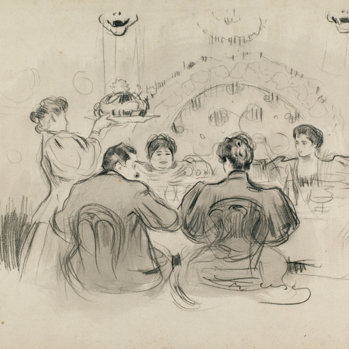 image for: Ramon Casas - Dinar de festa - Cap a 1898