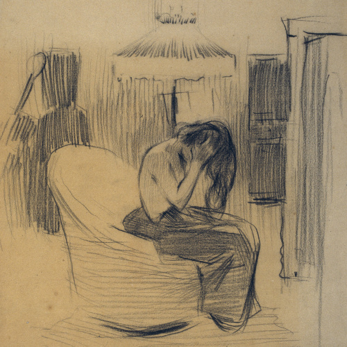 image for: Ramon Casas - Estudi per al quadre «Entre dues llums» - Cap a 1894