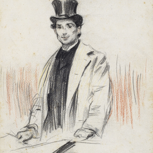 image for: Ramon Casas - Retrat de Pompeu Fabra - Anterior a 1899
