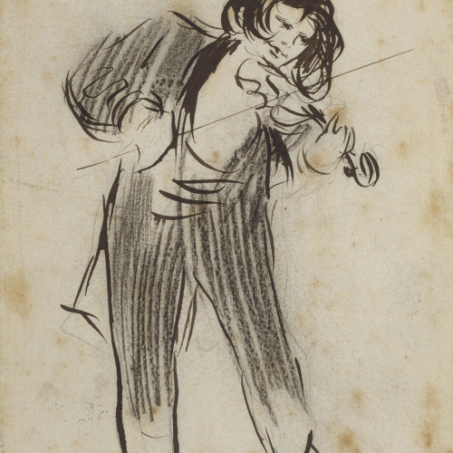 image for: Ramon Casas - El violinista Eugène Ysaÿe - 1896