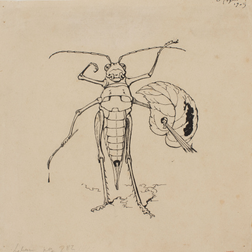 image for: Apel·les Mestres - Pregadéu fent de pintor. Culdellàntia per al poema «Liliana» d&#039;Apel·les Mestres - 1905