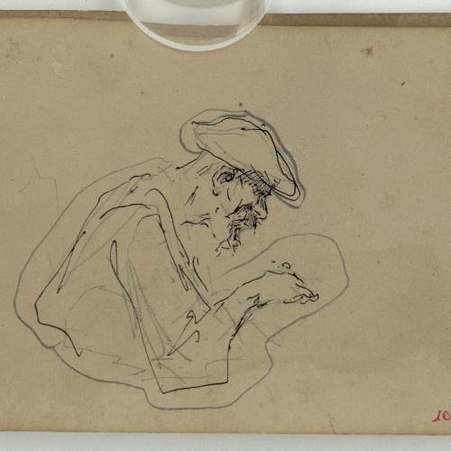 image for: Marià Fortuny - Bust masculí (anvers) / Genet a cavall (revers) - Cap a 1866-1872