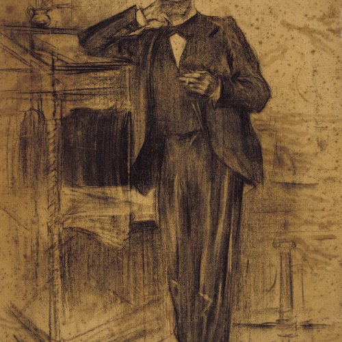 image for: Ramon Casas - Retrat d&#039;Apel·les Mestres - Cap a 1897-1899