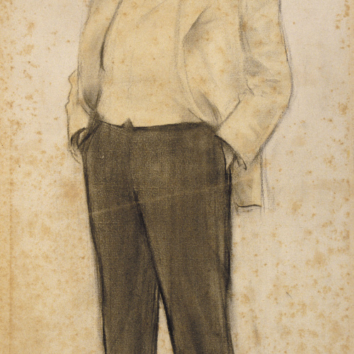image for: Ramon Casas - Retrat d&#039;Hermenegild Miralles - Cap a 1897-1899