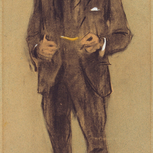 image for: Ramon Casas - Retrat de Segundo Matilla - Cap a 1897-1899
