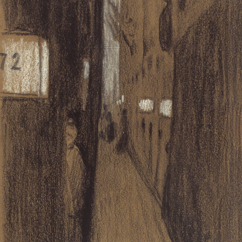 image for: Santiago Rusiñol - Un carreró de Gènova - 1894