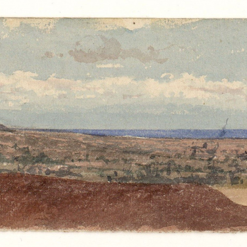 image for: Marià Fortuny - Paisatge marroquí. Estudi per al quadre «La batalla de Tetuan» - Cap a 1860-1862