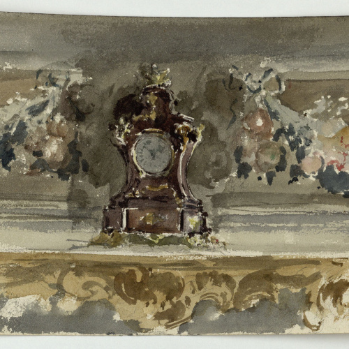 image for: Marià Fortuny - Estudi per al quadre «El col·leccionista d&#039;estampes» - Cap a 1863-1867