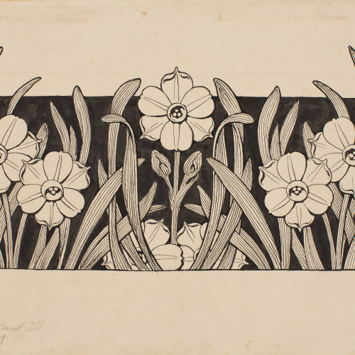 image for: Apel·les Mestres - Nadales. Capçalera de pàgina per al poema «Liliana» d&#039;Apel·les Mestres - 1904