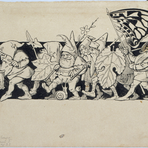 image for: Apel·les Mestres - Gnoms. Il·lustració per al poema «Liliana» d&#039;Apel·les Mestres - 1905