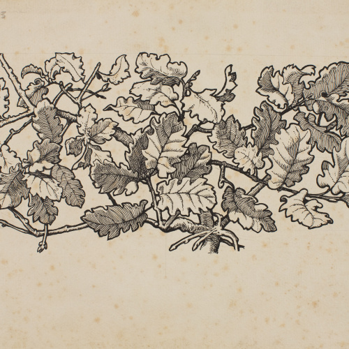 image for: Apel·les Mestres - Branques de roure. Il·lustració per al poema «Liliana» d&#039;Apel·les Mestres - 1907