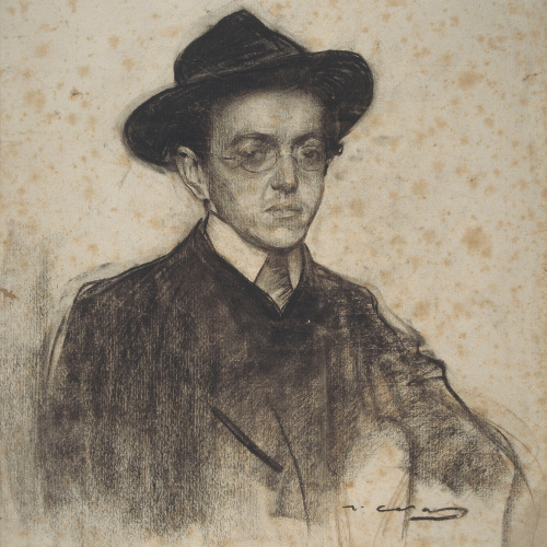 image for: Ramon Casas - Retrat de Rafael Martínez Padilla - Cap a 1904-1908