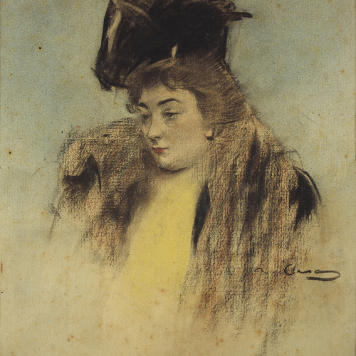 image for: Ramon Casas - Retrat de Teresa Mariani - Cap a 1900