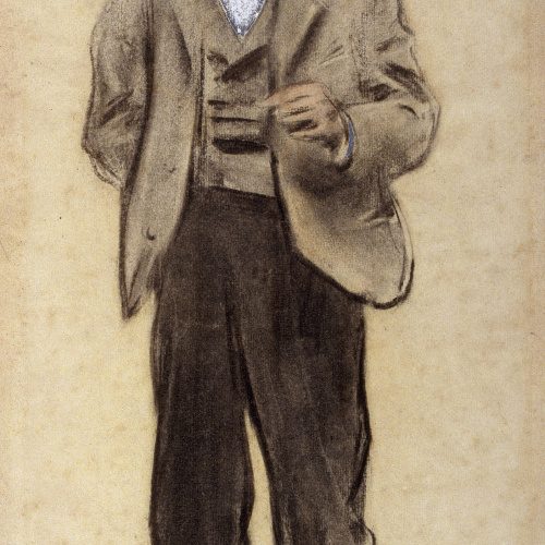 image for: Ramon Casas - Retrat de Manolo Hugué - Cap a 1897-1899
