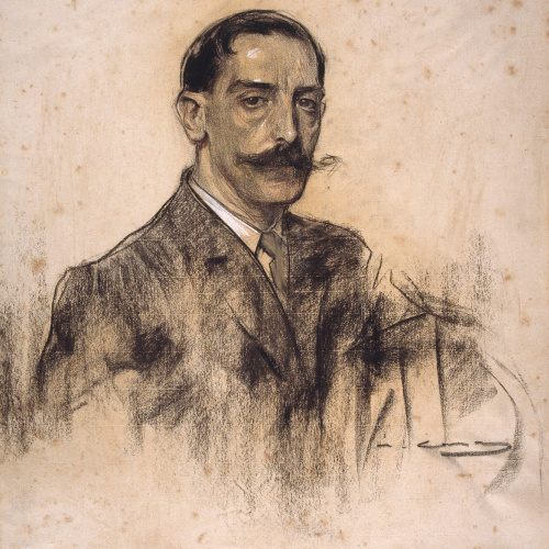 image for: Ramon Casas - Retrat de Joaquim Malats - Cap a 1906-1908