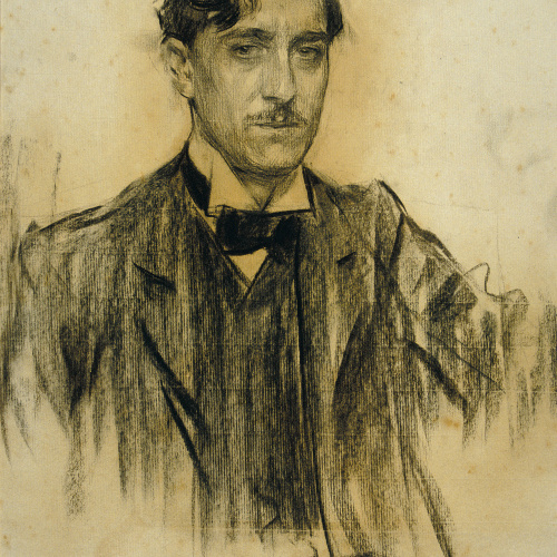 image for: Ramon Casas - Retrat de Ramiro de Maeztu - Madrid, cap a 1904-1905