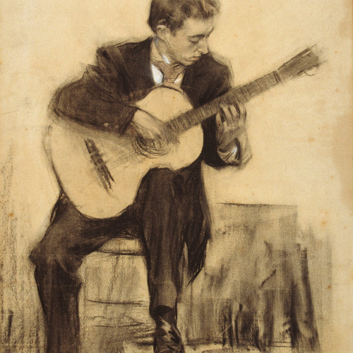 image for: Ramon Casas - Retrat de Miquel Llobet - Cap a 1900