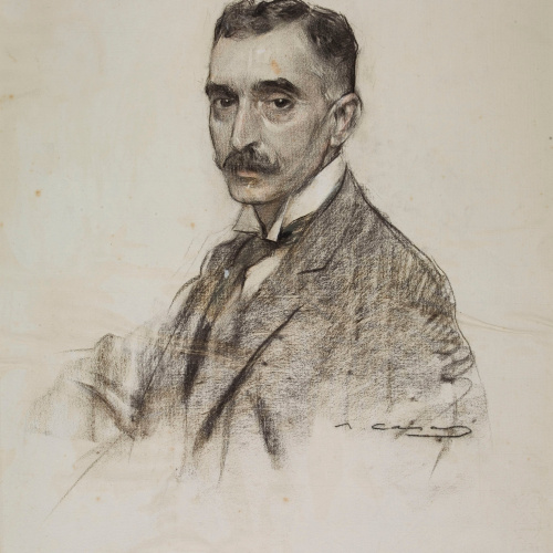 image for: Ramon Casas - Retrat de Francesc Macià - Cap a 1906