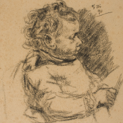 image for: Francesc Gimeno - Nen de perfil - 1890
