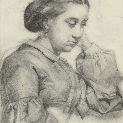 image for: Marià Fortuny - Bust de jove dama - Cap a 1857-1858