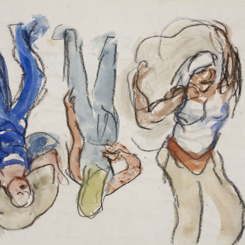 Ricard Canals - Descarregadors de moll - Cap a 1900-1910 image for: Ricard Canals - Descarregadors de moll - Cap a 1900-1910