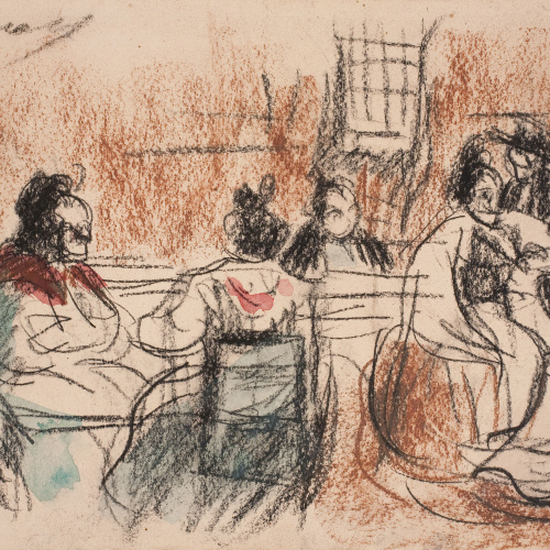 image for: Ricard Canals - Interior de la Reial Fàbrica de Tabacs de Sevilla - Cap a 1898-1899