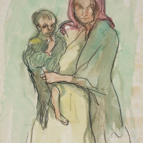 image for: Ricard Canals - Gitana amb nen - Cap a 1896-1900