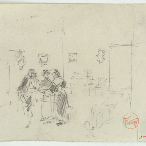 image for: Marià Fortuny - Figures en una sala - Cap a 1867-1872