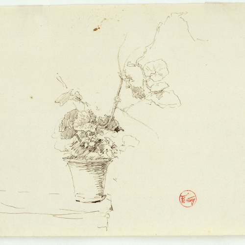 image for: Marià Fortuny - Test de geranis - Cap a 1867-1872
