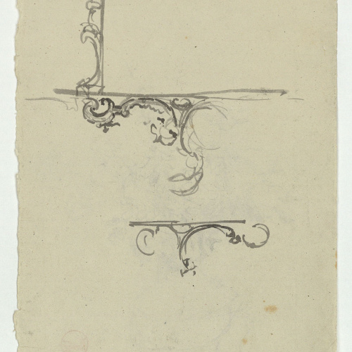 image for: Marià Fortuny - Tornapuntes (anvers) / Arbust (revers) - Cap a 1863-1870