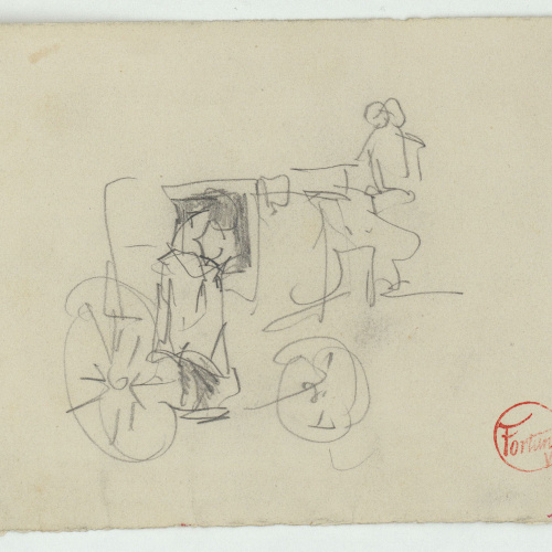 image for: Marià Fortuny - Esbós de cotxe - Cap a 1867-1872