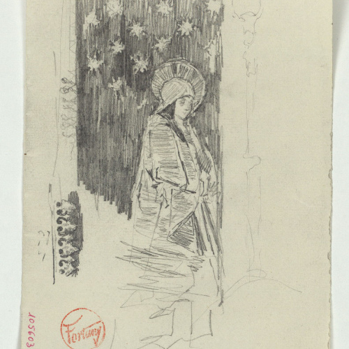 image for: Marià Fortuny - Mare de Déu - Cap a 1867-1872