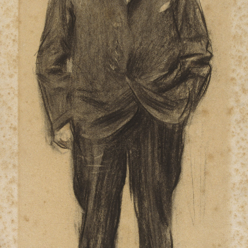 image for: Ramon Casas - Retrat de Jean-Antoine Injalbert - Cap a 1900