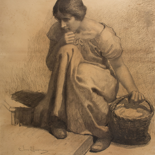 image for: Joan Llimona - Estudi per al quadre «La volada» - 1907