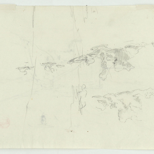 image for: Marià Fortuny - Estudi per al quadre «Platja de Portici» (anvers) / Estudi per al quadre «Platja de Portici» (revers) - Cap a 1874 [1]