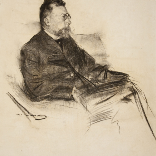 image for: Ramon Casas - Retrat d&#039;Àngel Guimerà - Cap a 1903