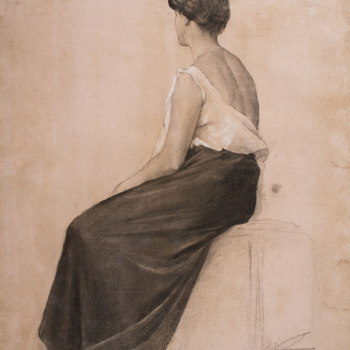 image for: Josep Llimona - Dona asseguda - 1900