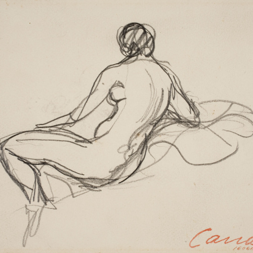 image for: Ricard Canals - Apunt de nu femení - Cap a 1920