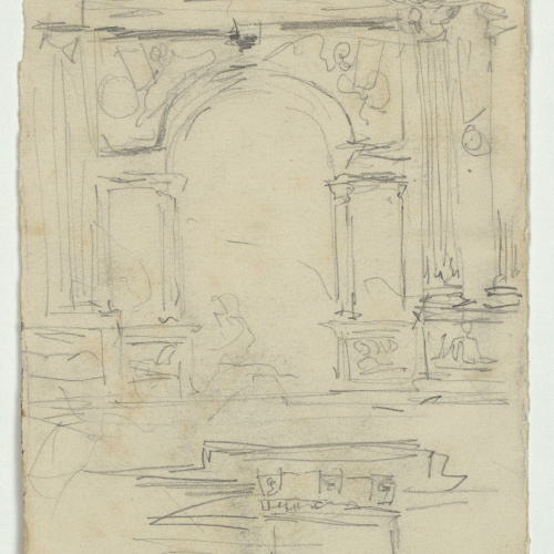 image for: Marià Fortuny - Façana d&#039;església - Cap a 1867-1868