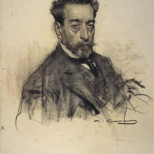 image for: Ramon Casas - Retrat de Josep M. Vallés - Cap a 1906