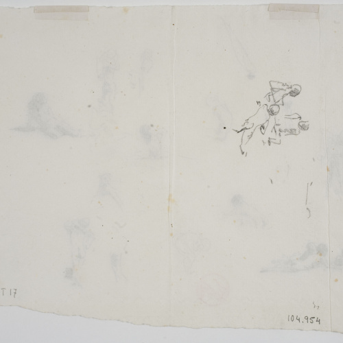 image for: Marià Fortuny - Estudi per al quadre «Platja de Portici» (anvers) / Estudi per al quadre «Platja de Portici» (revers) - Cap a 1874 [1]