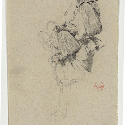 image for: Marià Fortuny - Estudi per al quadre «El jardí dels poetes» - Cap a 1871