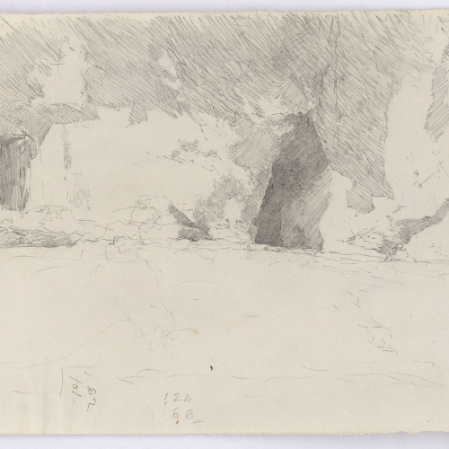 image for: Marià Fortuny - Estudi per al quadre «Cova de gitanos» - Cap a 1871