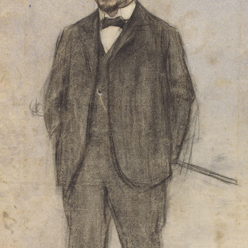 image for: Ramon Casas - Retrat de Manuel Font - Cap a 1897-1899