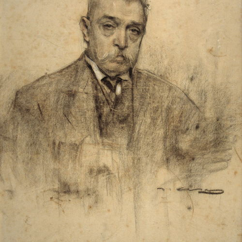 image for: Ramon Casas - Retrat de Pere Falqués - Cap a 1905-1907