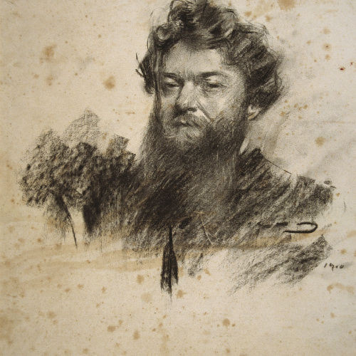 image for: Ramon Casas - Retrat de Charles Cottet - 1900