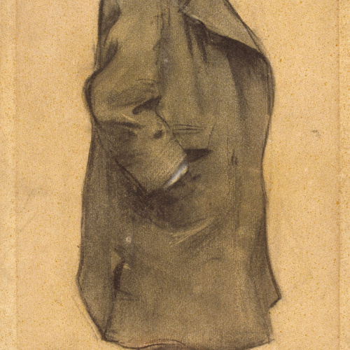 image for: Ramon Casas - Retrat de Pere Coll i Rataflutis - Cap a 1897-1898