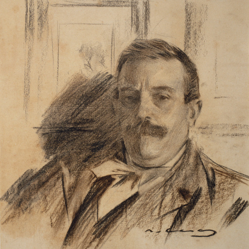 image for: Ramon Casas - Retrat de Raimon Casellas - Cap a 1901